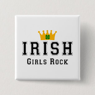 Irish Girls Rock 15 Cm Square Badge