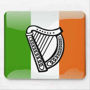 Irish glossy flag mouse pad