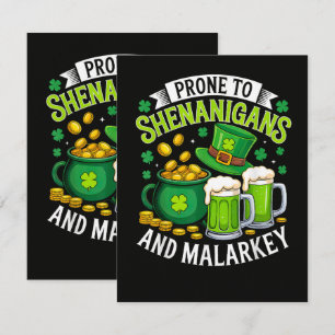 Irish Gnome St Patricks Prone to Shenanigans Announcement