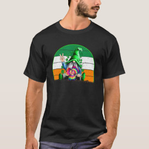 Irish Gnomes Lucky Gnomies Buffalo Plaid Saint Pat T-Shirt