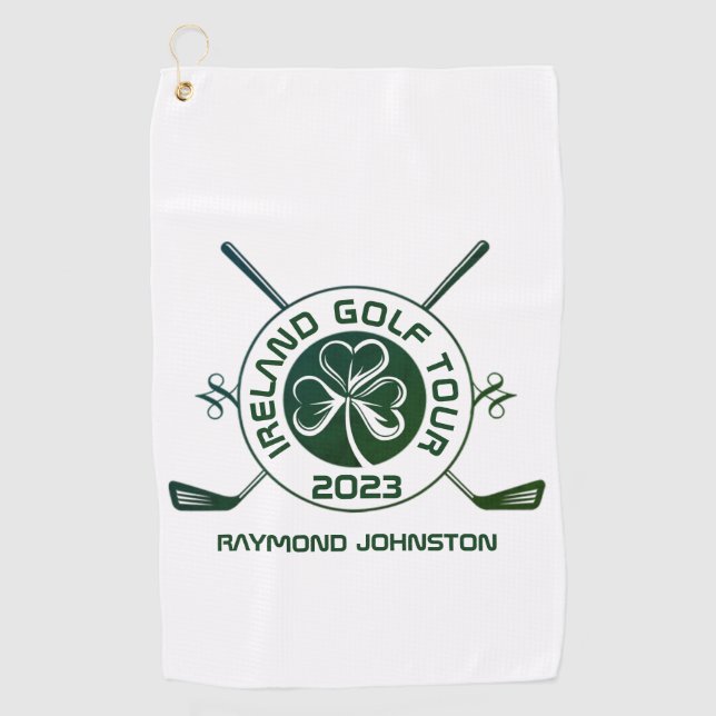 Irish Golf Ireland Golf Tour Towel (Front)