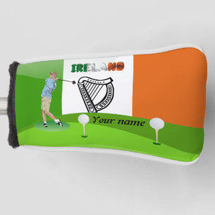 Irish golfer golf head cover