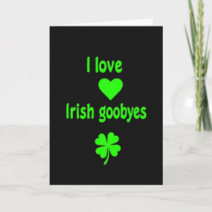 Irish Goobyes Love Heart Card