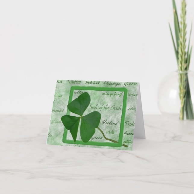 Irish Good Luck Card (Front)