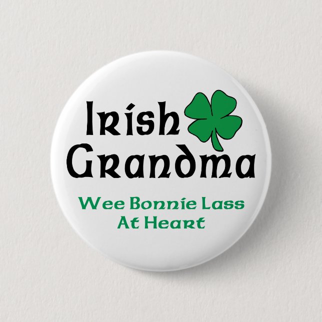 Irish Grandma Gift 6 Cm Round Badge (Front)