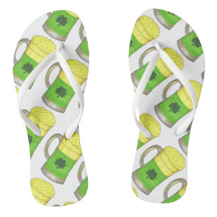 Irish Green Beer Mug St. Paddy's Day Bottoms Up Thongs
