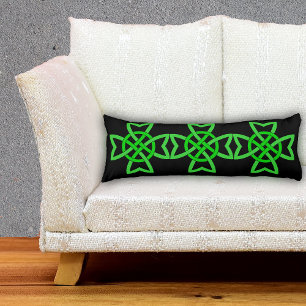 Irish Green Celtic Knot Body Cushion