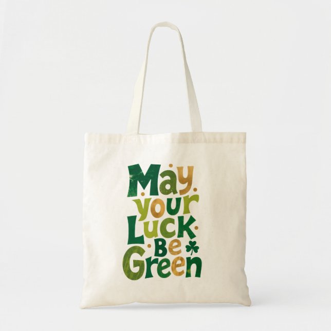 Irish  Green Luck Tote Bag (Front)