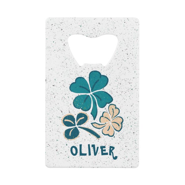 Irish Green Shamrock Clover Personalised (Front)