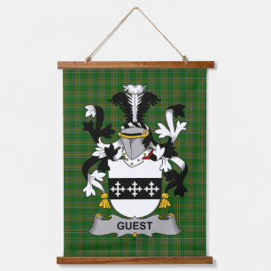 Irish Guest Coat of Arms Family Crest Hanging Tapestry