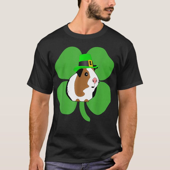 Irish Guinea Pig   Guinea Pig Saint Patricks Day  T-Shirt (Front)