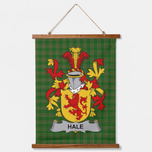 Irish Hale or McHale Coat of Arms Family Crest Hanging Tapestry