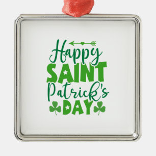 Irish Happy Saint Patrich S Day Metal Ornament