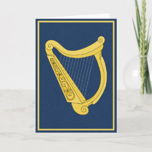 Irish Harp Card