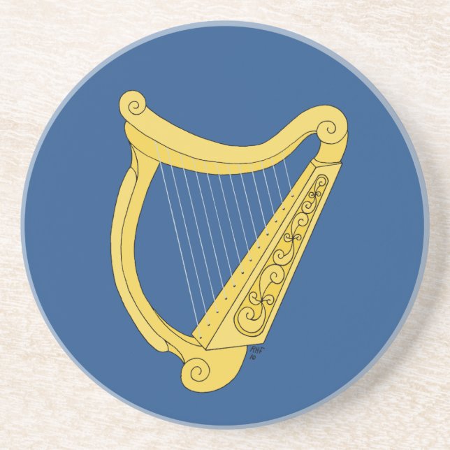 Irish Harp Coaster (Front)