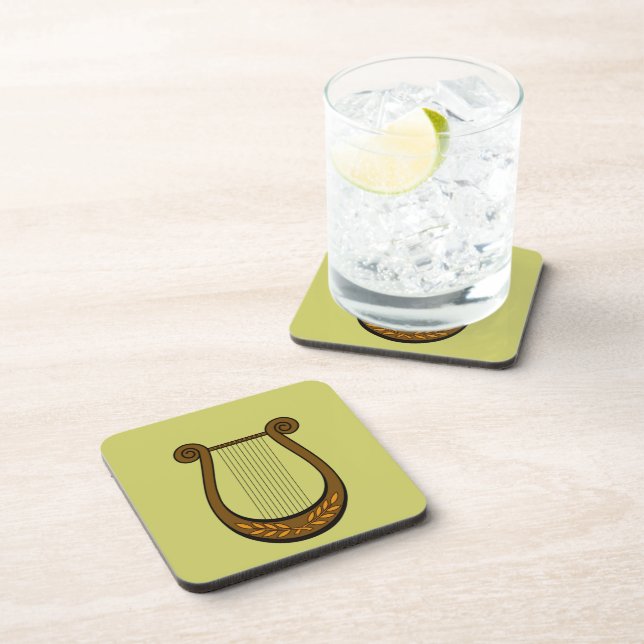 Irish Harp Coaster (Right Side)