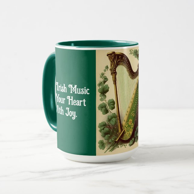 Irish Harp Combo Mug (Front Left)