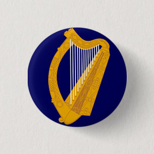 Irish harp emblem badge