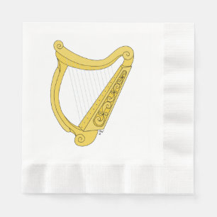 Irish Harp Napkin