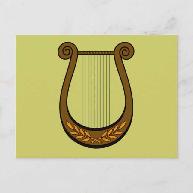 Irish Harp Postcard (Front)