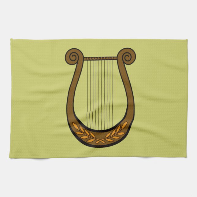 Irish Harp Tea Towel (Horizontal)