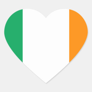 irish heart flag sticker