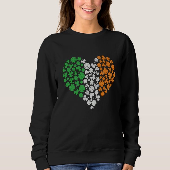 Irish Heart St Patricks Day Sweatshirt (Front)
