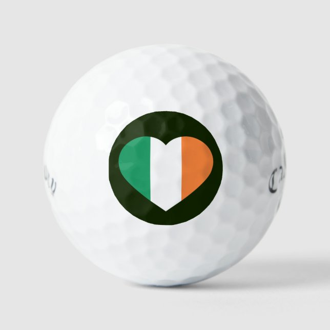 Irish Heartflag css gbcnt Golf Balls (Front)