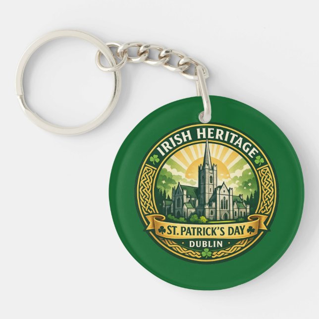 Irish Heritage - Dublin Key Ring (Front)