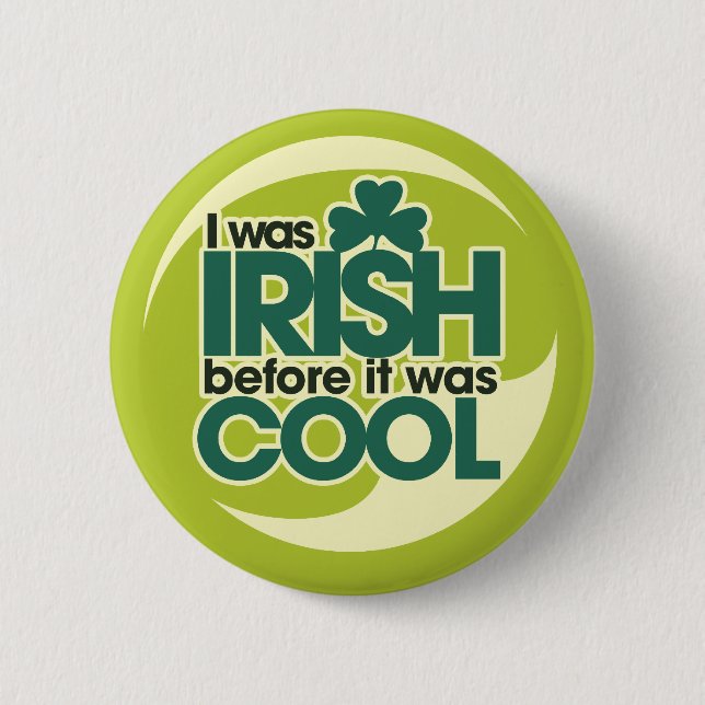 Irish Hipster 6 Cm Round Badge (Front)