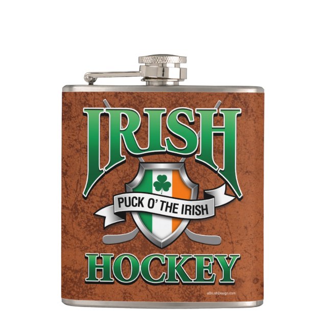 Irish Hockey Hip Flask (Front)