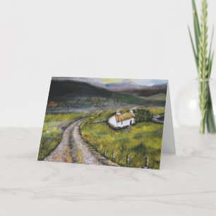 Irish Holiday Greeting Card, 5x7 inch Folded Card