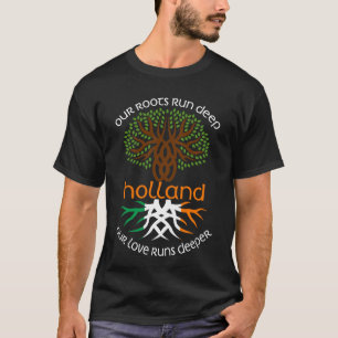 Irish HOLLAND Family Name Our Love Runs Deeper T-Shirt