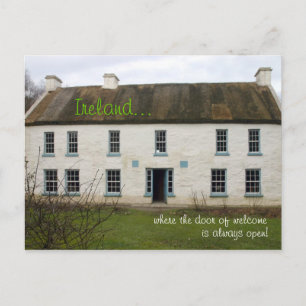 Irish home: Our door is always open postcard