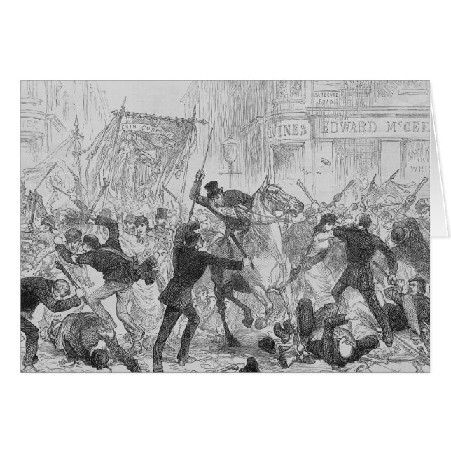 Irish Home Rule Riots in Glasgow, c.1880s (Front Horizontal)