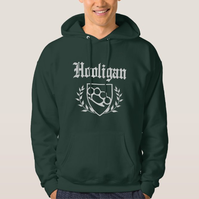 Irish Hooligan - Brass Knuckle Crest Hoodie (Front)