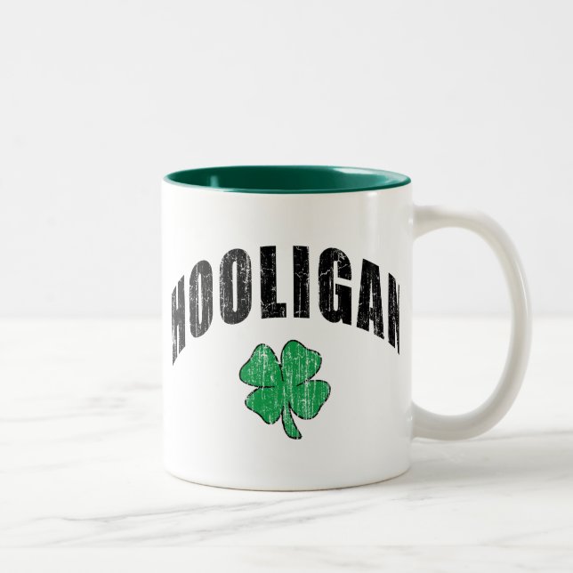 Irish Hooligan Gift Two-Tone Coffee Mug (Right)