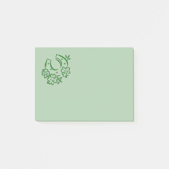 Irish Horseshoe Post-it Notes (Front)