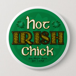 Irish Hot Chick (Round Button) 10 Cm Round Badge