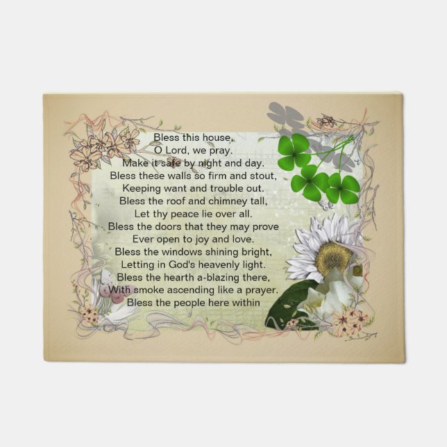 Irish House Blessing door mat (Front)