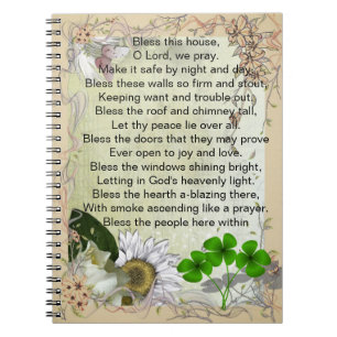 Irish House Blessing notebook