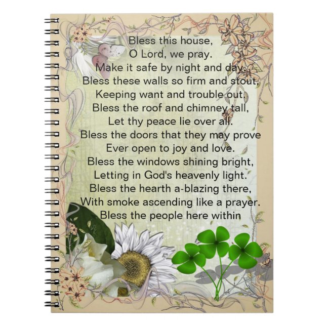 Irish House Blessing notebook (Front)