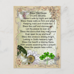 Irish House Blessing postcard