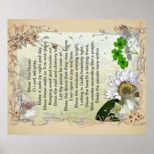 Irish House Blessing poster