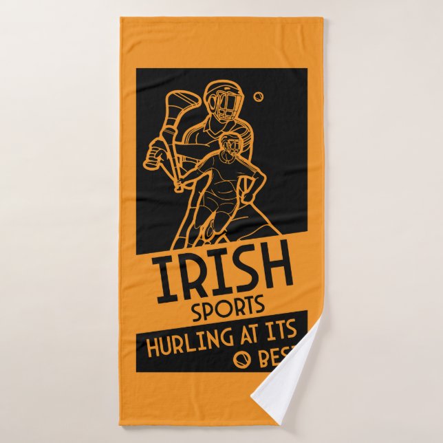 Irish Hurling Sport Bath Towel (Bath Towel)
