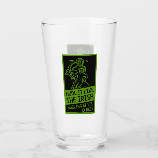 Irish Hurling Sport Glass (Front)