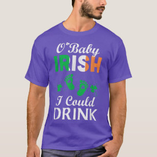 Irish I Could Drink Pregnancy Announcement St Patr T-Shirt