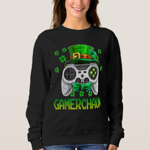 Irish I Was Gaming Funny St Patrick's Day Video Ga Sweatshirt