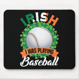 Irish I Was Playing Bysebyll Shamrocks Saint Patri Mouse Pad