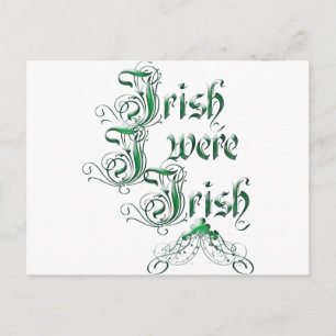 Irish I Were Irish Postcard